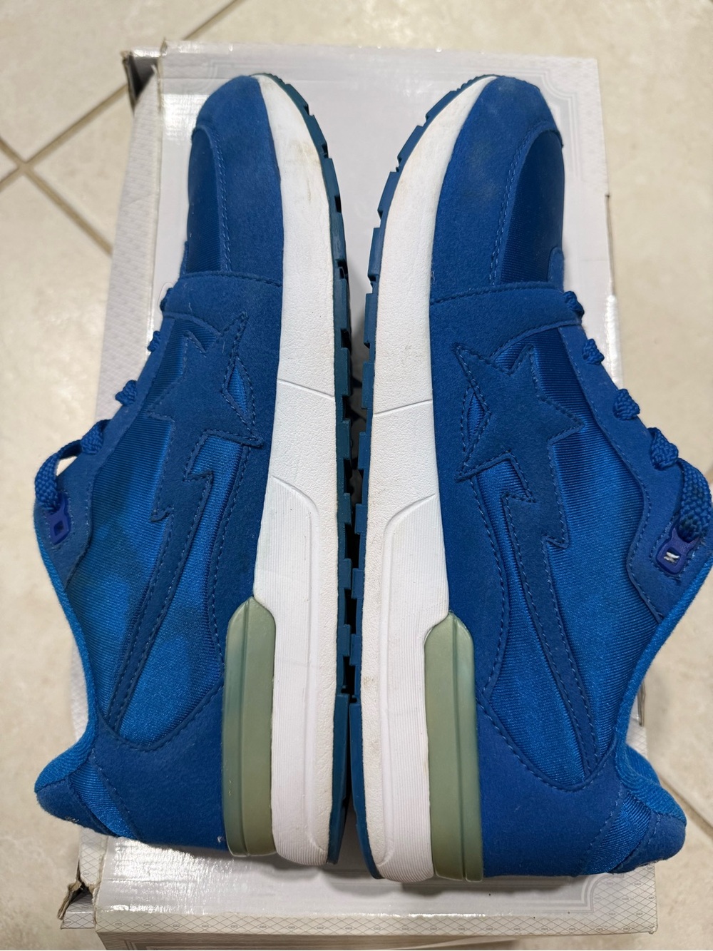 A BATHING APE BAPE COLOR TRACK STA LT Navy Blue US9 Sneaker - Picture 3 of 8